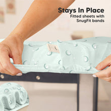 Load image into Gallery viewer, Soothe Fitted Mini Crib Sheet (Lunaris)
