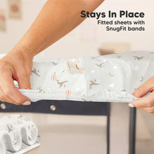 Load image into Gallery viewer, Soothe Fitted Mini Crib Sheet (Marine Muse)
