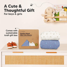 Load image into Gallery viewer, Soothe Fitted Mini Crib Sheet (Marine Muse)

