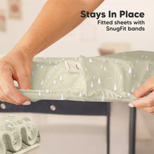 Load image into Gallery viewer, Soothe Fitted Mini Crib Sheet (Pine Grove)
