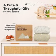 Load image into Gallery viewer, Soothe Fitted Mini Crib Sheet (Pine Grove)
