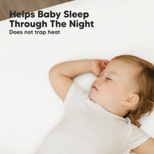 Load image into Gallery viewer, Soothe Fitted Mini Crib Sheet (Soft White)
