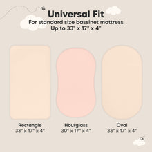 Load image into Gallery viewer, 2-Pack Soothe [Protect+] Waterproof Bassinet Sheets (Cameo)
