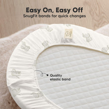 Load image into Gallery viewer, 2-Pack Soothe [Protect+] Waterproof Bassinet Sheets (Elly)
