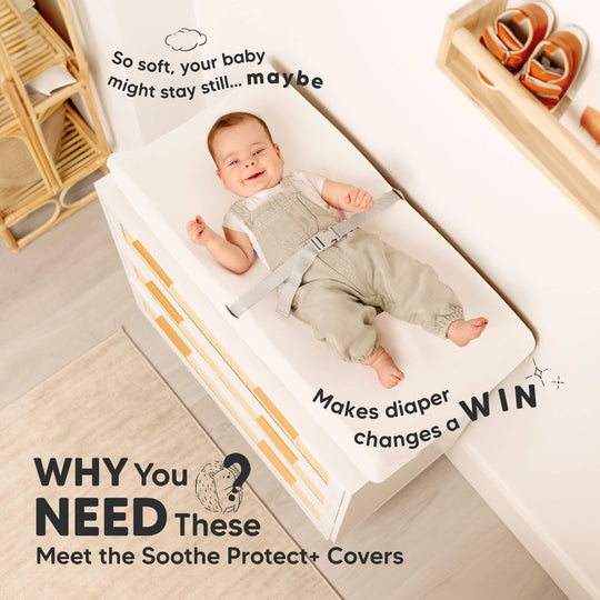 2-Pack Soothe [Protect+] Waterproof Changing Pad Covers
