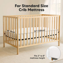 Load image into Gallery viewer, 2-Pack Soothe [Protect+] Waterproof Crib Sheets (Soft White)
