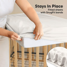 Load image into Gallery viewer, 2-Pack Soothe [Protect+] Waterproof Crib Sheets (Soft White)
