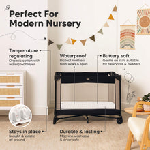 Load image into Gallery viewer, 2-Pack Soothe [Protect+] Waterproof Mini Crib Sheets (Butterflies)
