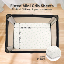 Load image into Gallery viewer, 2-Pack Soothe [Protect+] Waterproof Mini Crib Sheets (Herb)
