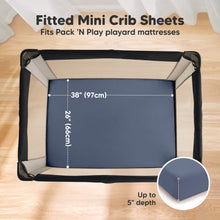 Load image into Gallery viewer, 2-Pack Soothe [Protect+] Waterproof Mini Crib Sheets (Maritime)
