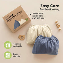 Load image into Gallery viewer, 2-Pack Soothe [Protect+] Waterproof Mini Crib Sheets (Maritime)
