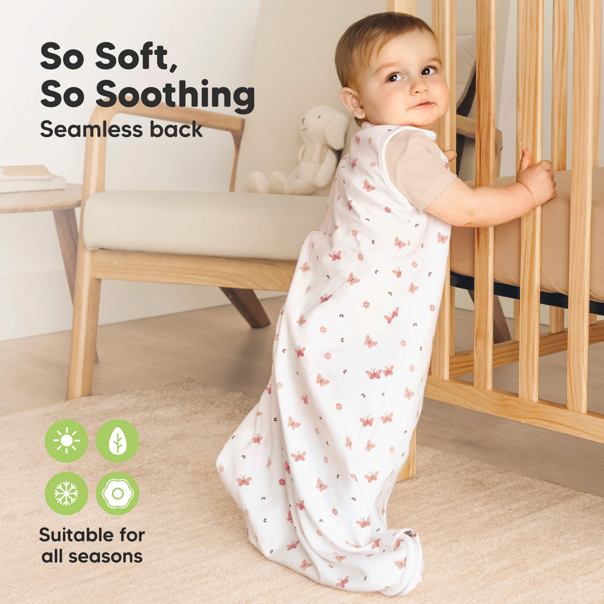 So soft, so soothing - seamless back (suitable for all seasons)
 28559602024634