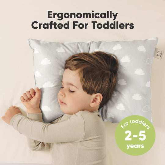 2-Pack Toddler Pillows Without Pillowcase (Cloud)