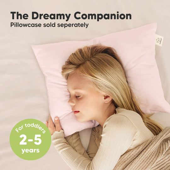 2-Pack Toddler Pillows Without Pillowcase (Mist Pink)