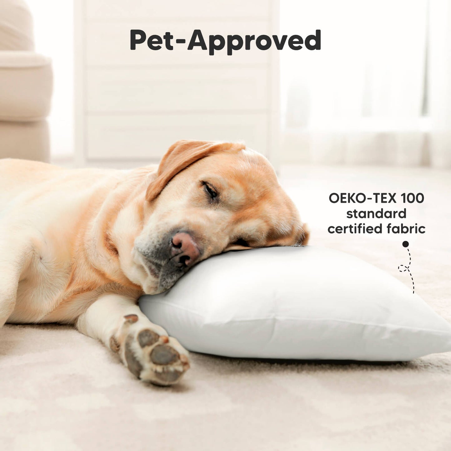 Pet-Approved; OEKO-TEX 100 standard certified fabric 27620610572474