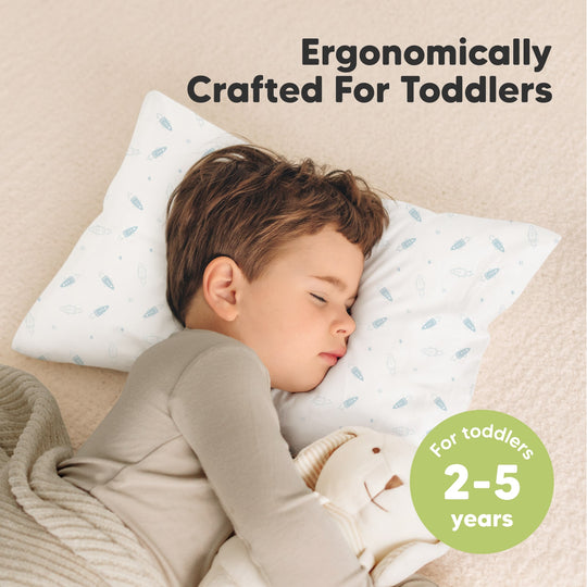 2-Pack Toddler Pillows Without Pillowcase (Spacecrafts)