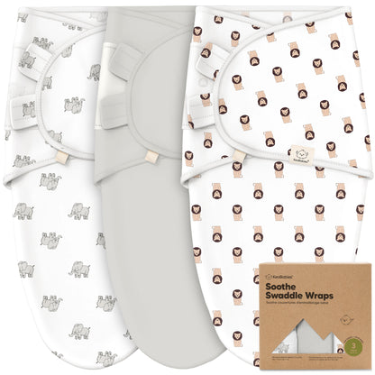 3-Pack Soothe Swaddle Wraps 25610317725882
