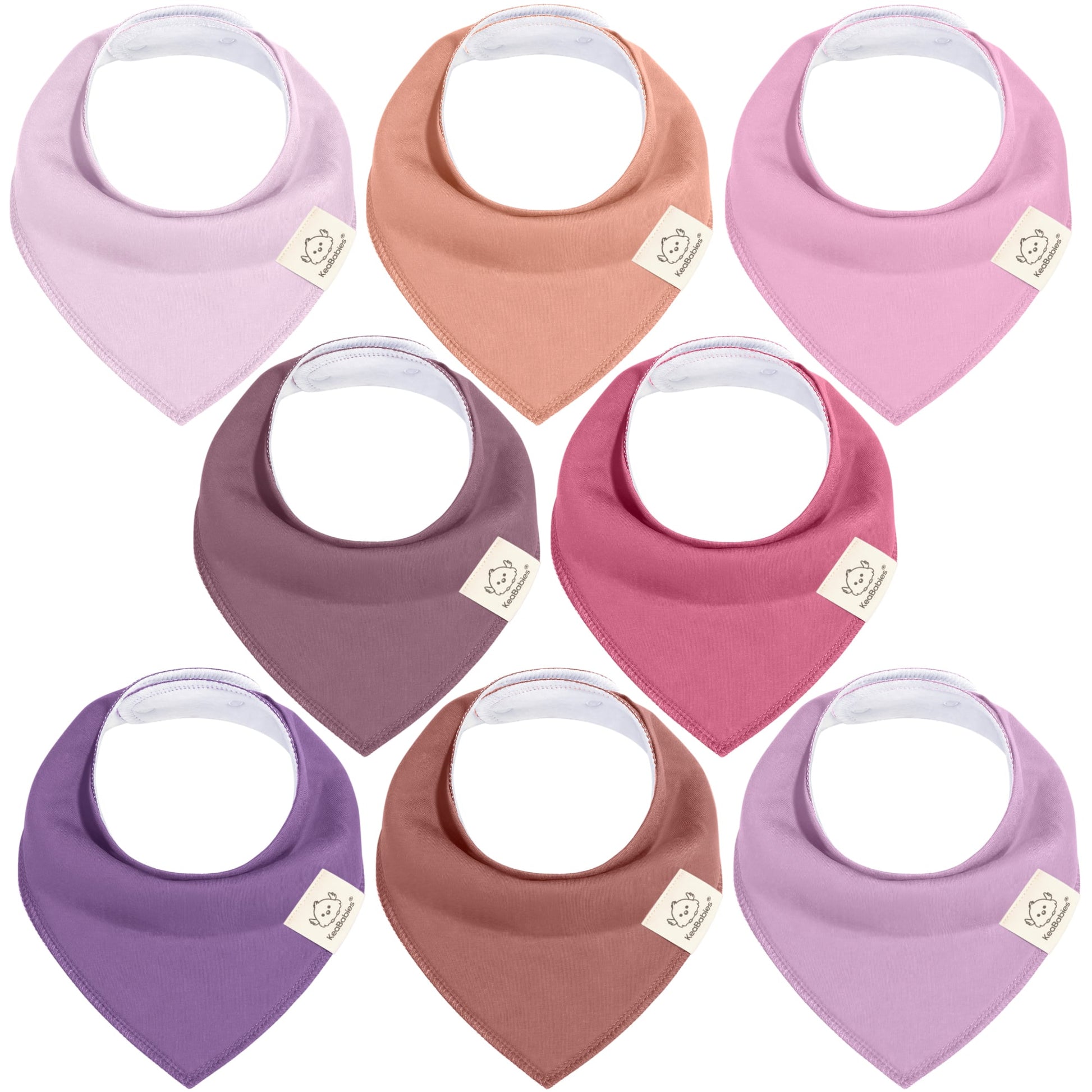 8-Pack Organic Bandana Bibs (Girl) 25569166262458