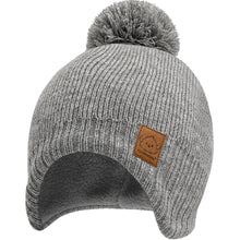 Load image into Gallery viewer, Muff Knitted Beanie (Gray)
