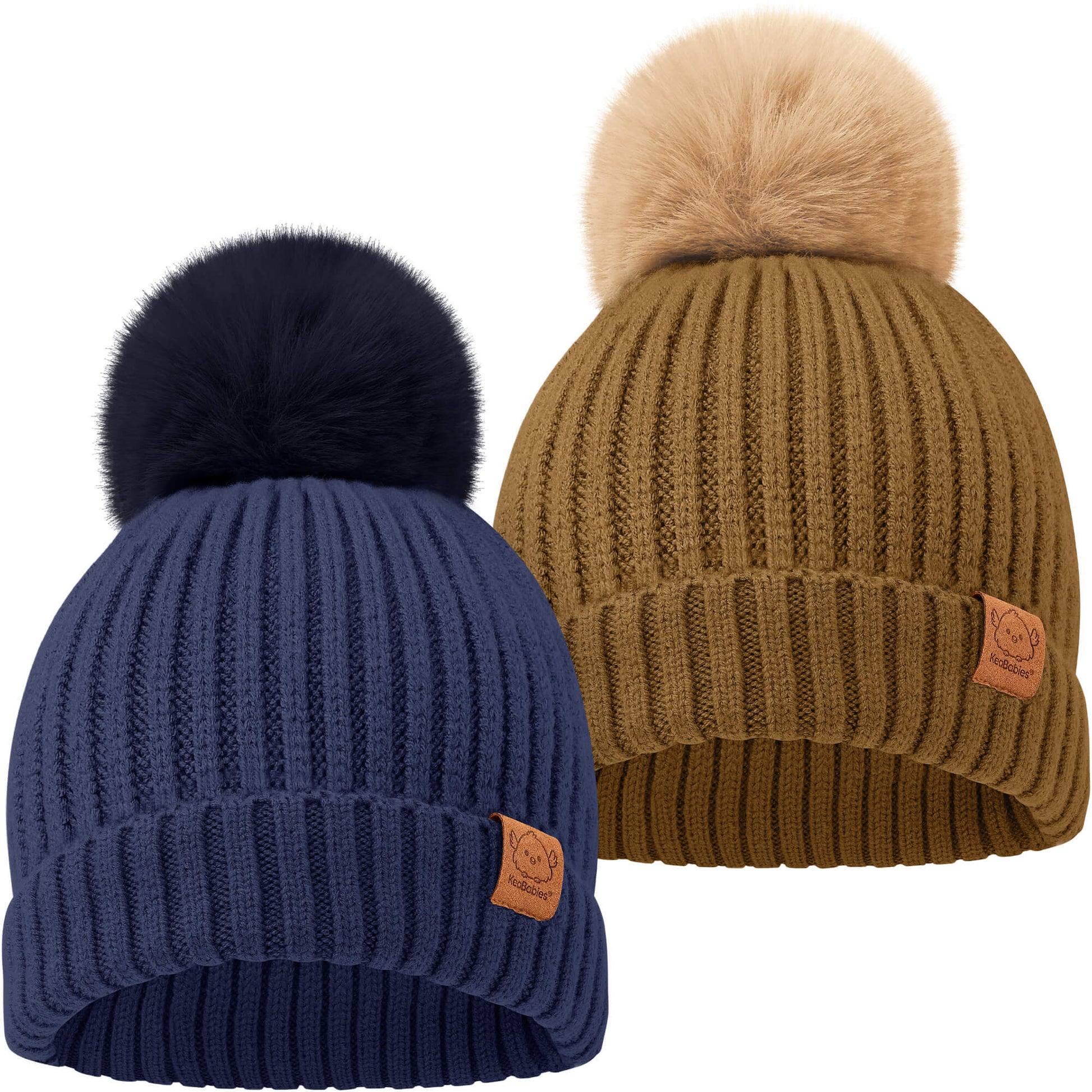 2-Pack Pom Knitted Beanie 32605103915194