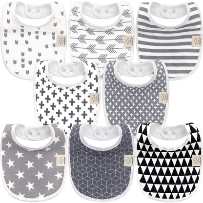8-Pack Urban Drool Bibs 25745146380474