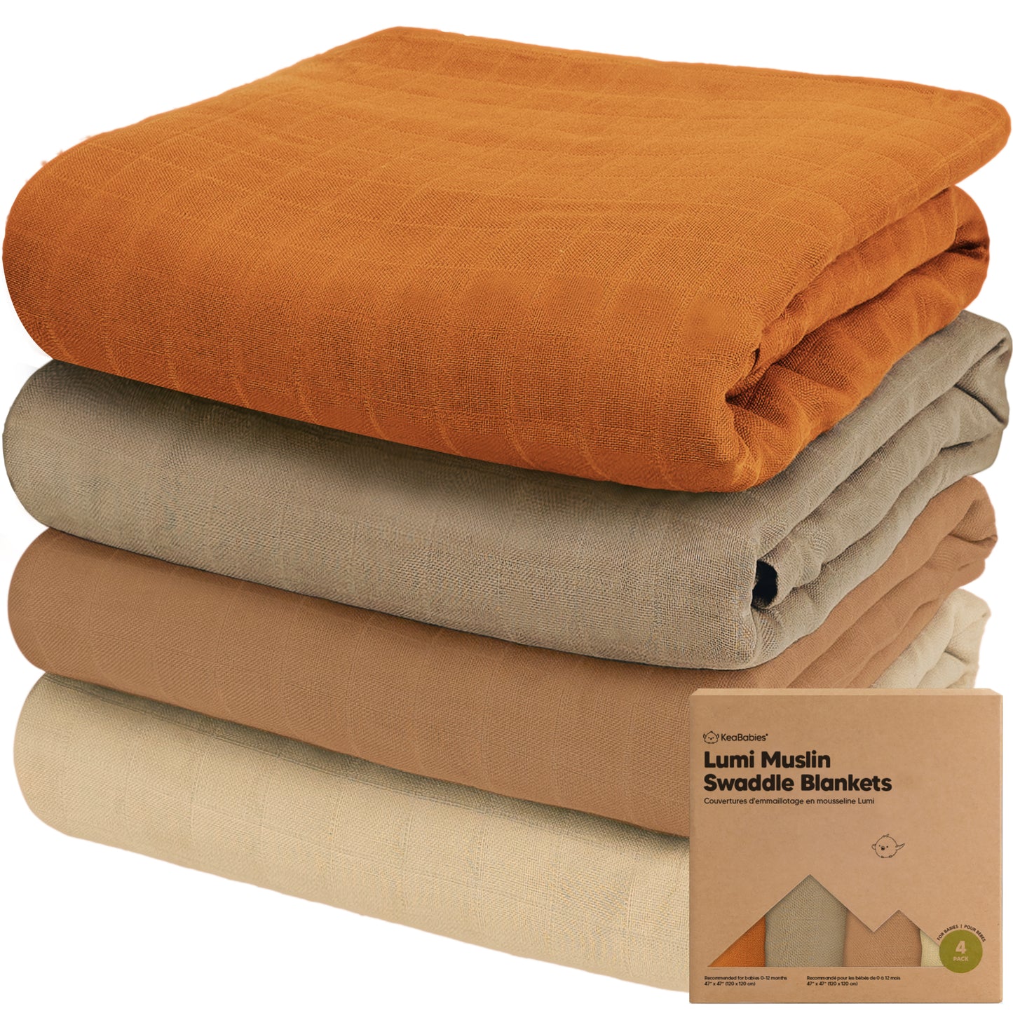 Lumi Muslin Swaddle Blankets 25685333016762