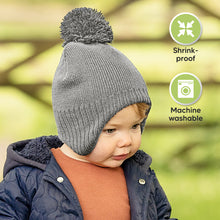 Load image into Gallery viewer, Muff Knitted Beanie (Gray)
