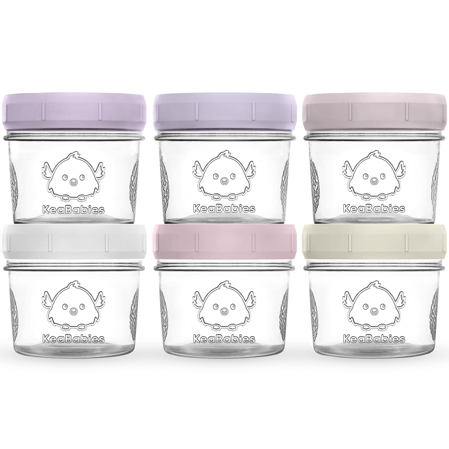 6-Pack Prep Jars Food Glass Containers 25670797623482