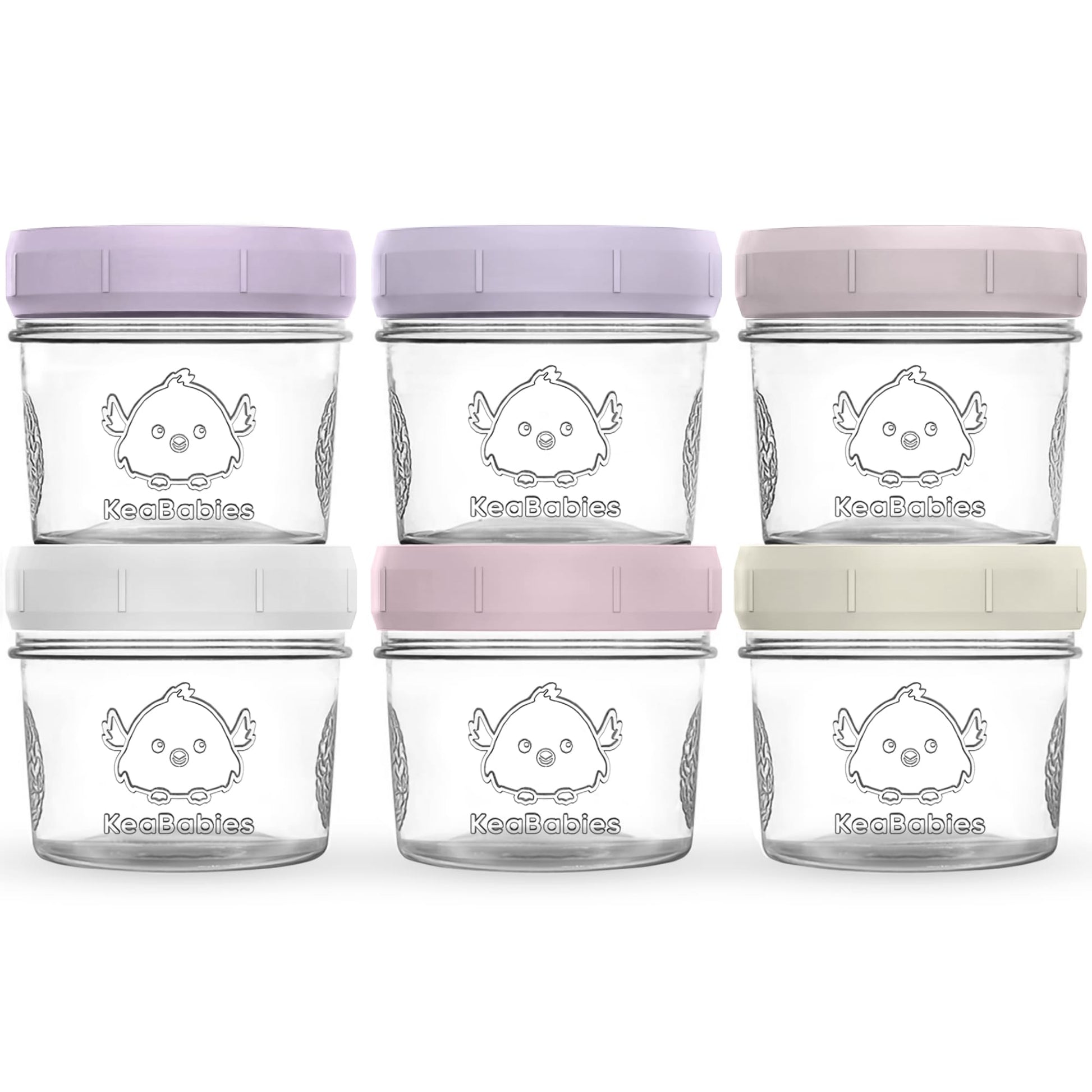 6-Pack Prep Jars Food Glass Containers 25670797623482