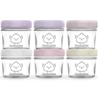 6-Pack Prep Jars Food Glass Containers 25670797623482