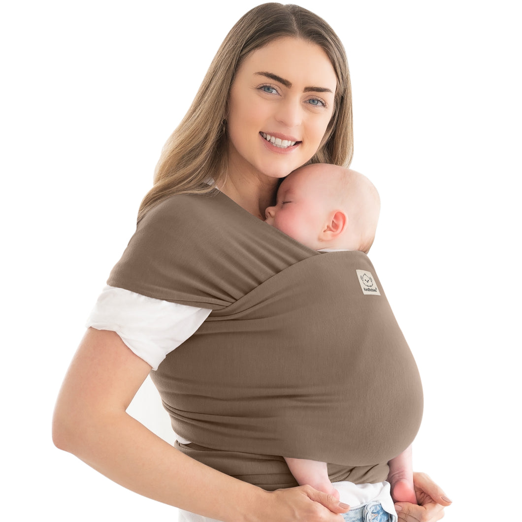 KeaBabies Original Wrap Carrier (Saddle Brown)