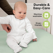 Load image into Gallery viewer, Soothe Fitted Crib Sheet (Sage)

