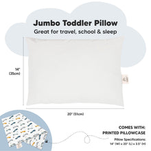 Load image into Gallery viewer, Jumbo Toddler Pillow with Pillowcase (Racecars)
