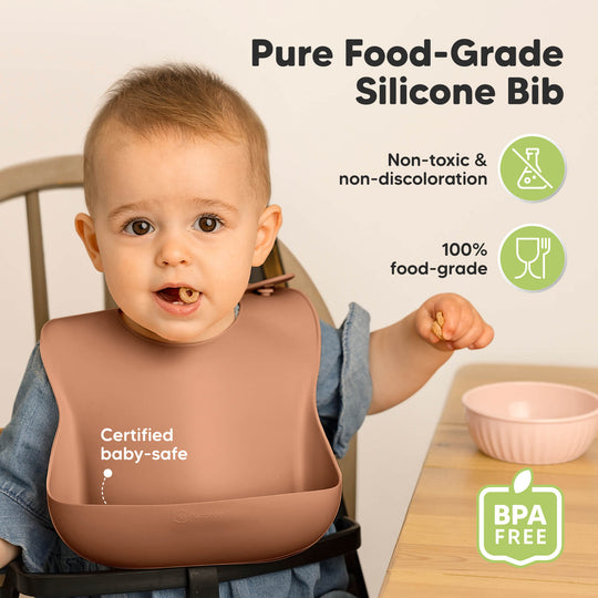 2-Pack Prep Silicone Bibs (Dusk)