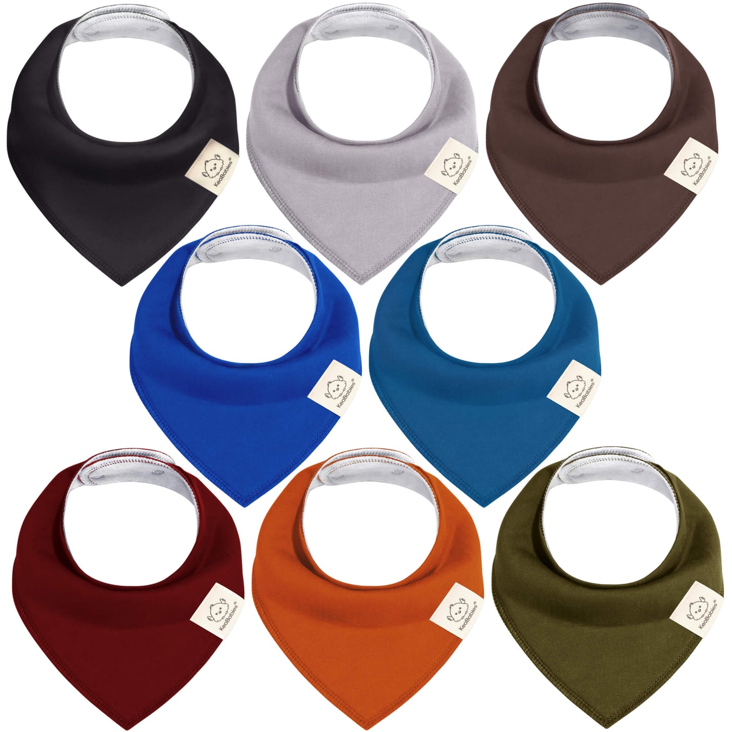 8-Pack Organic Bandana Bibs (Boy) 25812004339898
