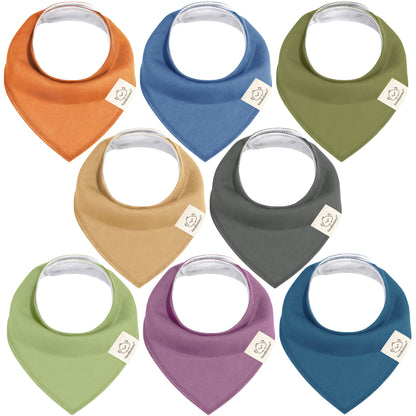 8-Pack Organic Bandana Bibs (Boy) 25812004372666