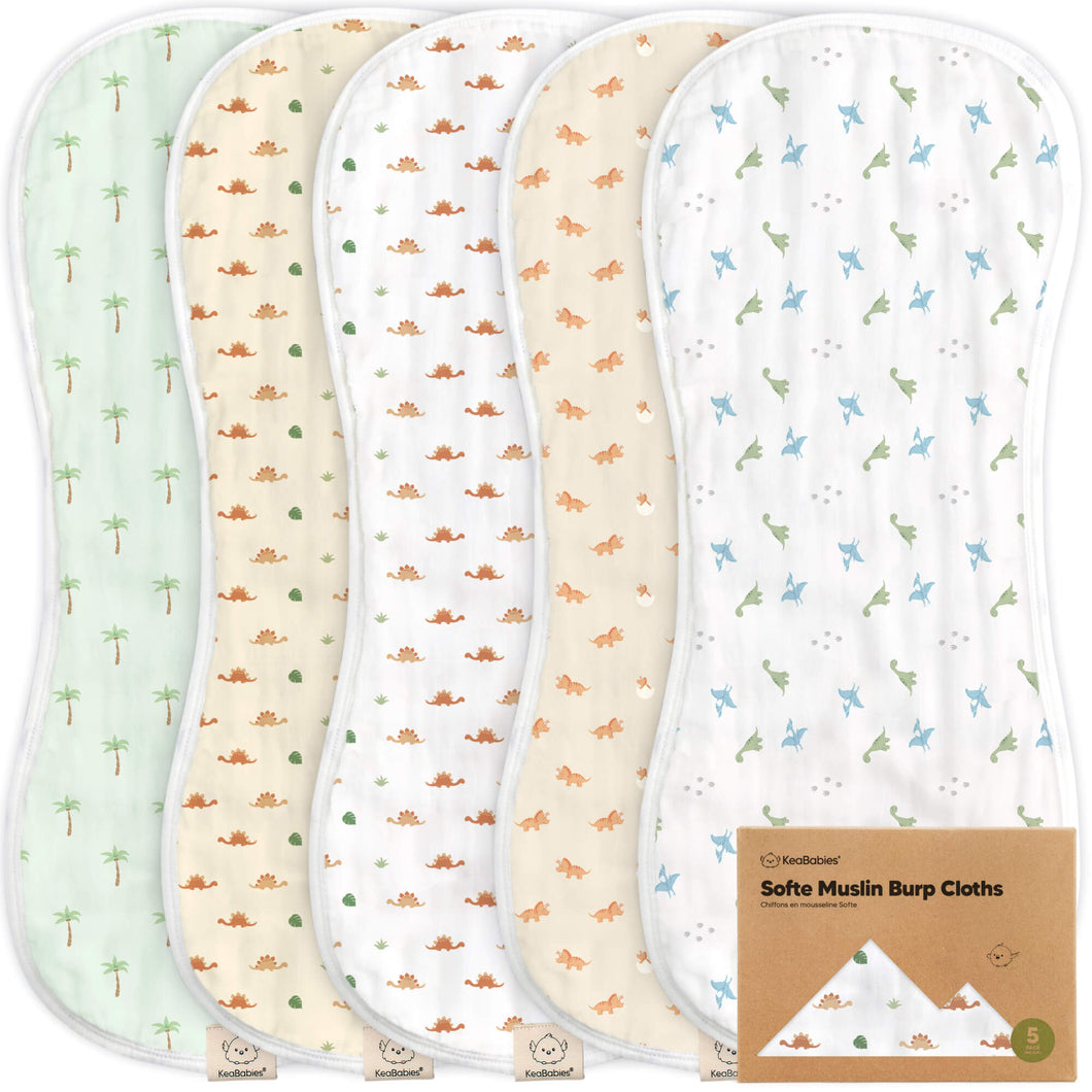 Softe Muslin Baby Burp Cloth (Roarsome)