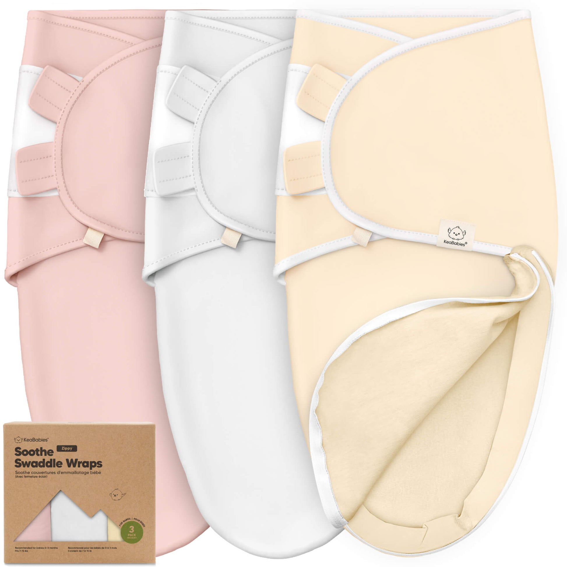 3-Pack Soothe Zippy Swaddle Wrap 25937047322810