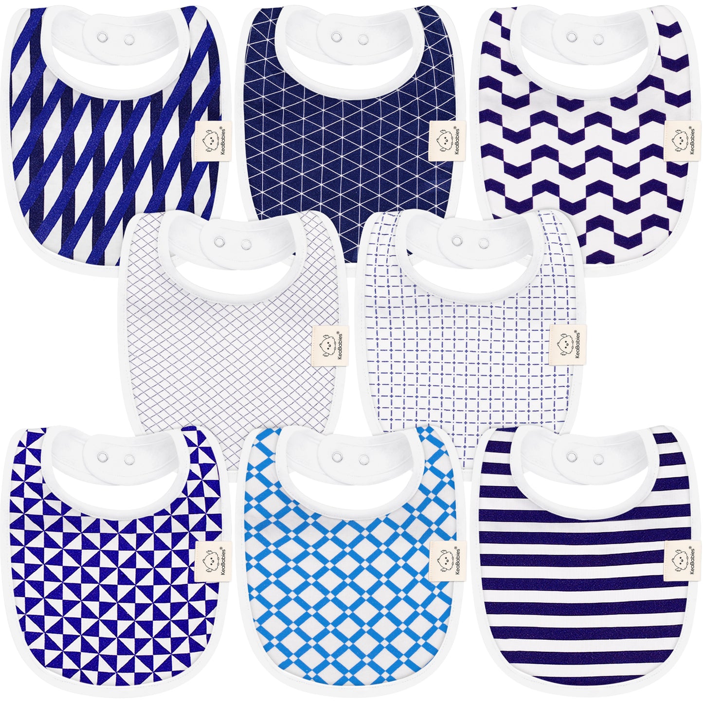 8-Pack Urban Drool Bibs 26153774153914