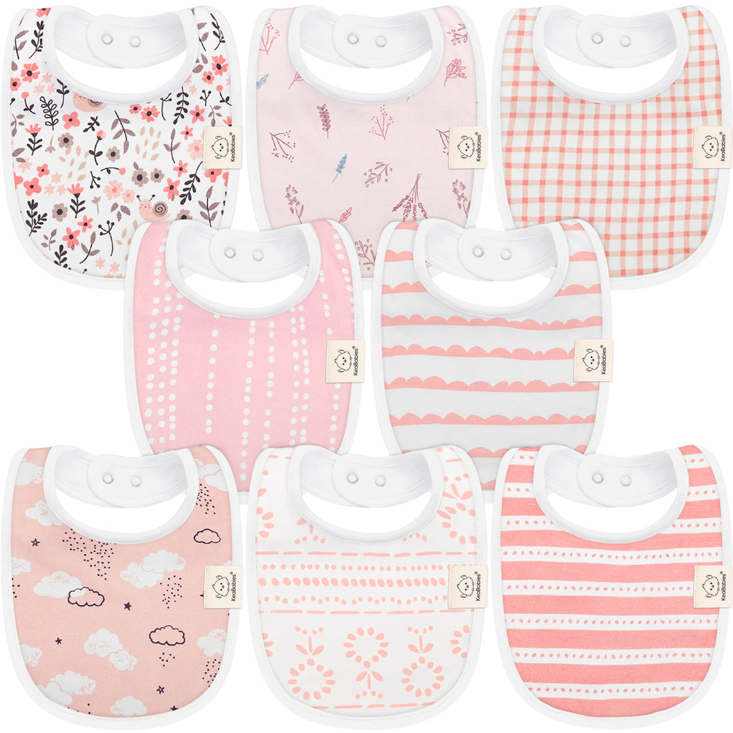 8-Pack Urban Drool Bibs (Sweet Charm)