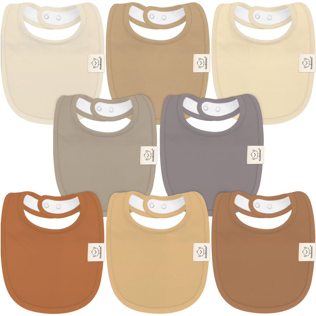 8-Pack Urban Drool Bibs (Terracotta)