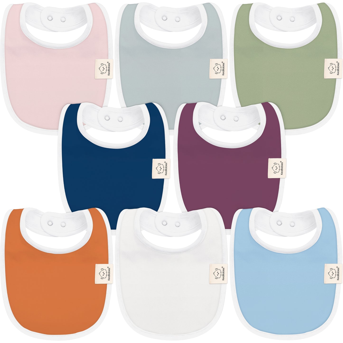 8-Pack Urban Drool Bibs 26153775694010