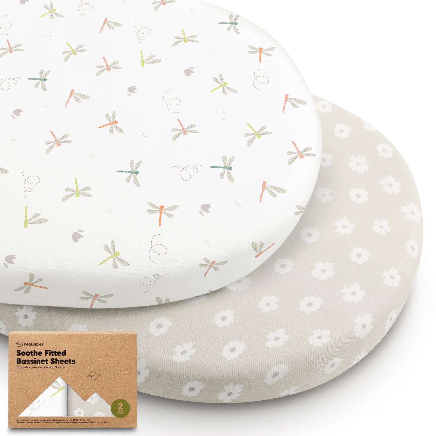 2-Pack Soothe Fitted Bassinet Sheets 26209407041722