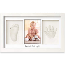 Load image into Gallery viewer, Baby Handprint &amp; Footprint Keepsake Duo Frame
