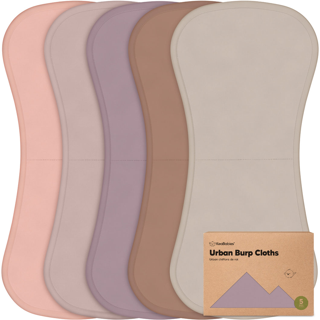 Urban Burp Cloths (Mauve)