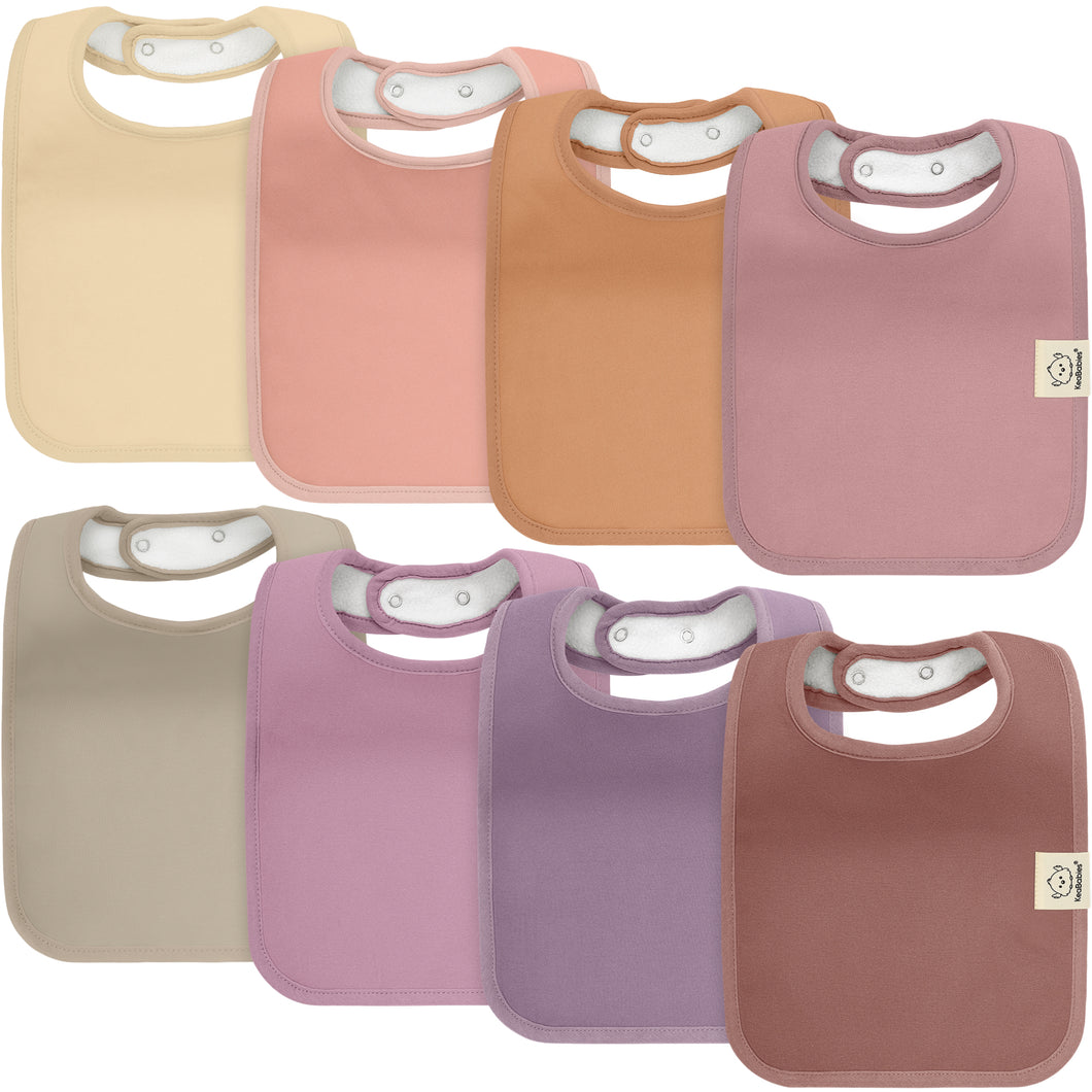 8-Pack Coast Drool Bibs (Mauve)