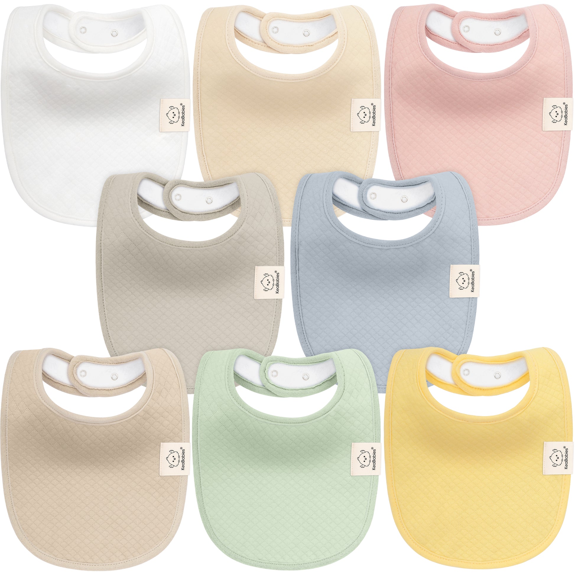 8-Pack Urban Quin Drool Bibs 26882036760762