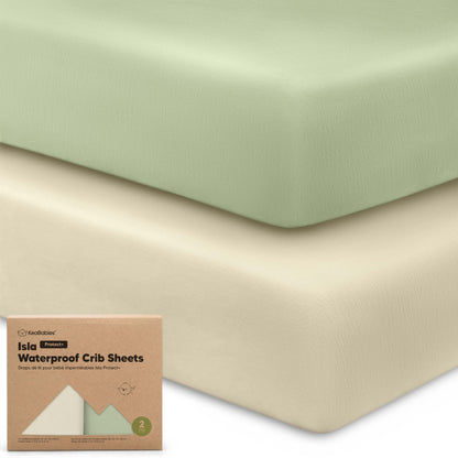 2-Pack Isla [Protect+] Waterproof Crib Sheets 26410829086906