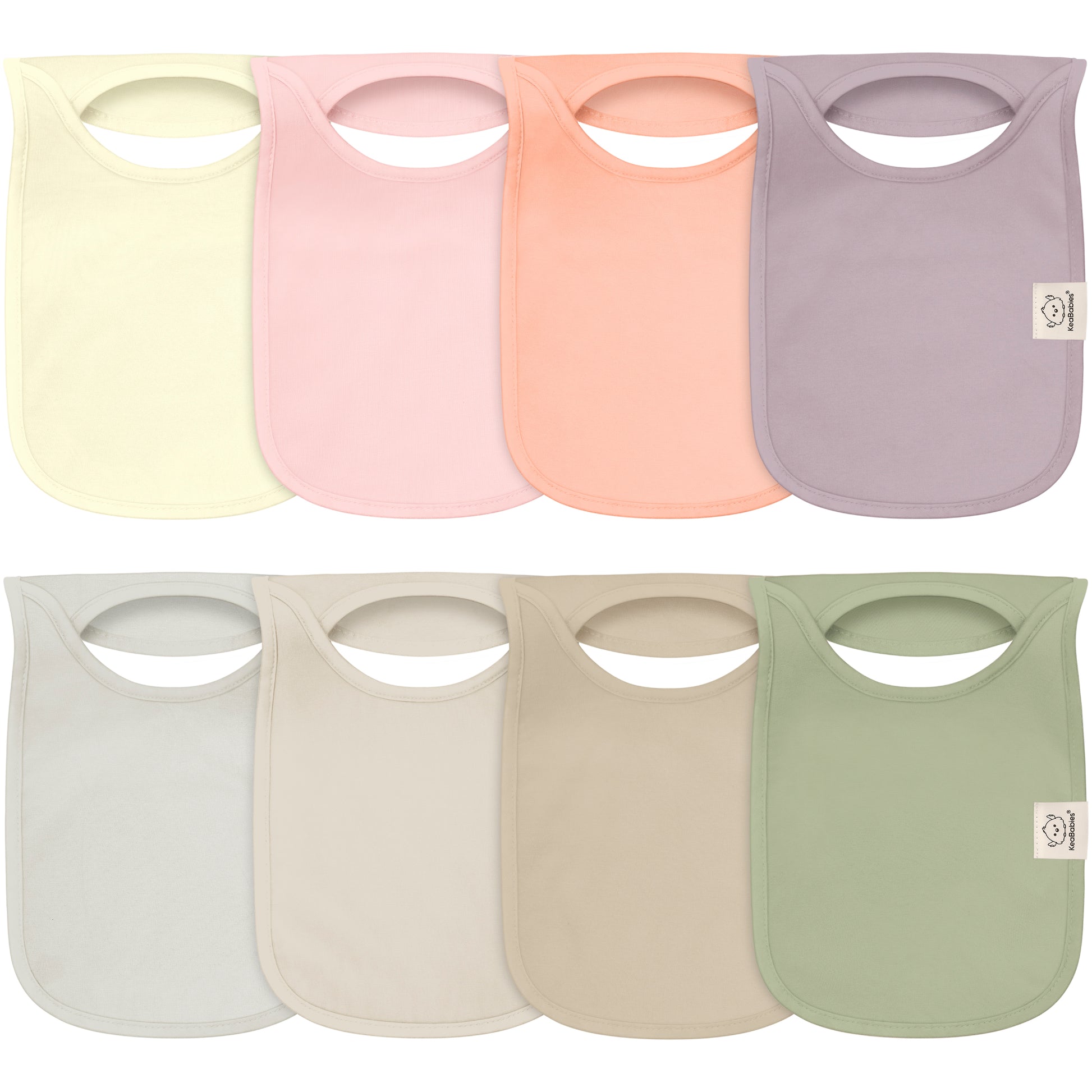 8-Pack Hallo Drool Bibs 26410784719034
