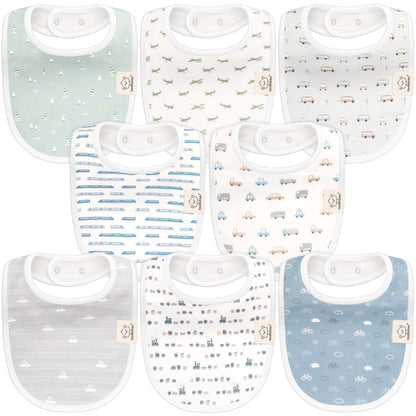 8-Pack Urban Drool Bibs 26562564260026
